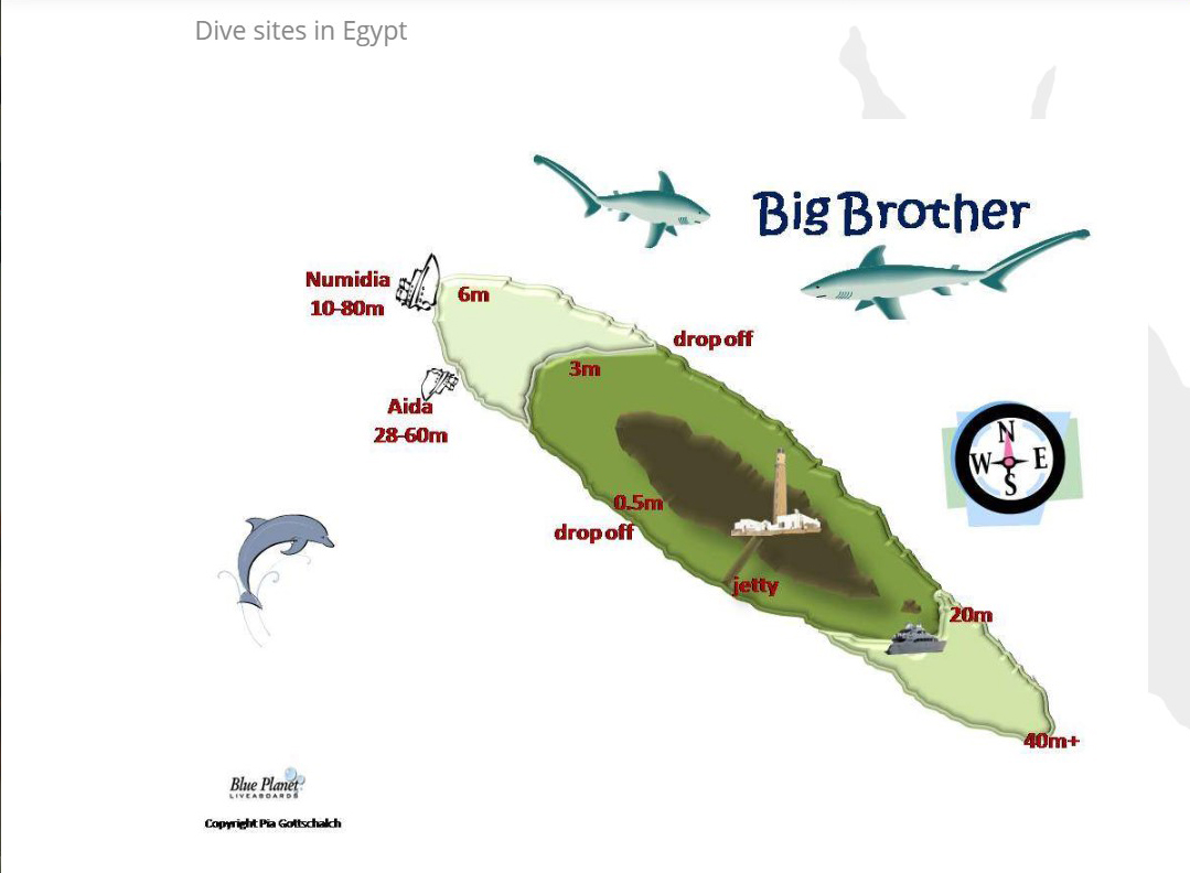 Bigbrother dalışı, Kızıldenizde dalış yapmak, Bigbrother dalış noktası nerededir