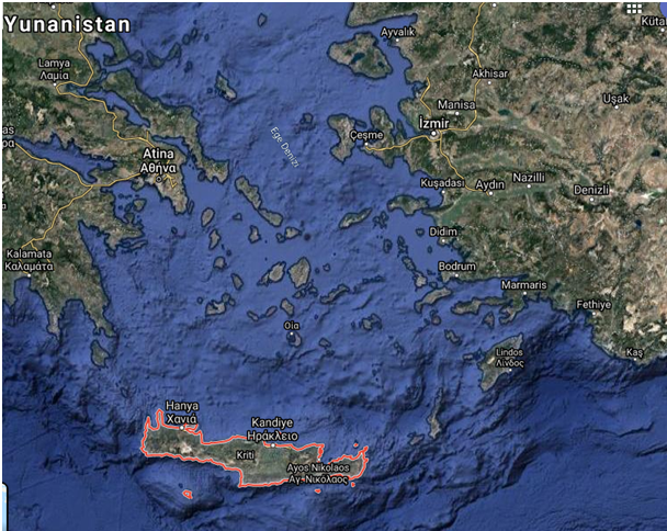 girit adası, Peter Salvatore, girit adası nerede, girit Yunanistan,  Hinos Uygarlığı